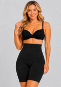 Women's Seamless Shorts Shapewear, Tummy Control Body Shaper, Black – Stretch Compression Underwear 1231011W